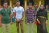 L’équipe d’enseignement : deux chrétiens, un musulman et une musulmane ; à gauche, le directeur de l’école. (csi)
