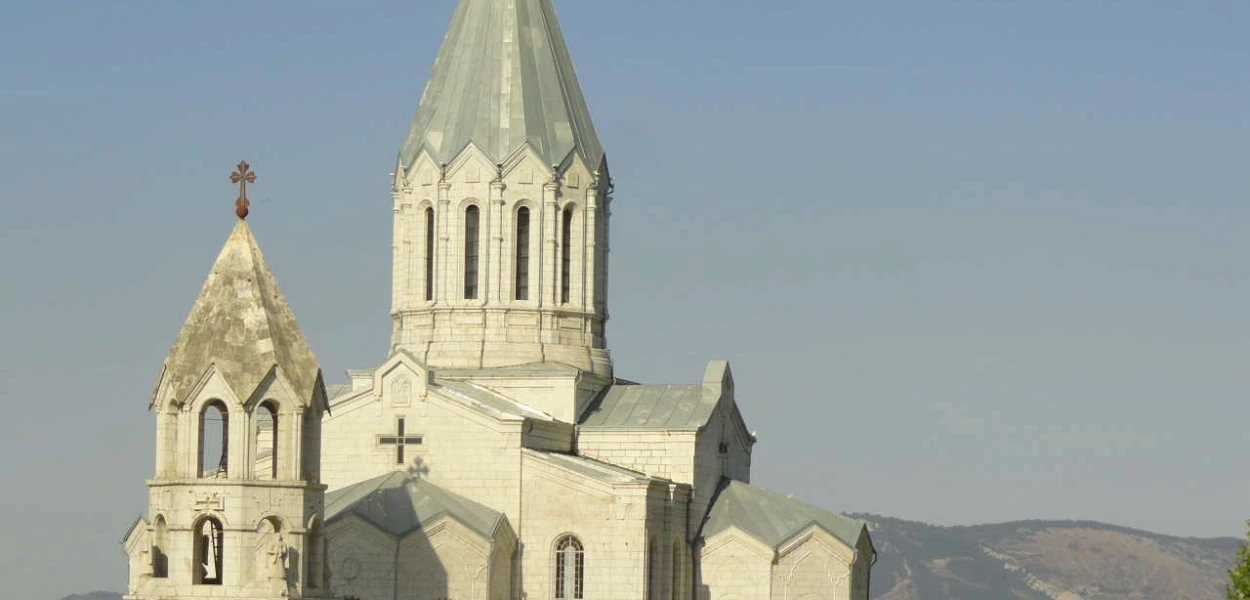 La cathédrale Ghazanchetsots à Chouchi, Haut-Karabagh. (csi)