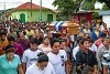 Le cercueil d’un jeune homme abattu lors d’une action de protestation contre le régime de Daniel Ortega est accompagné par ses amis et sa famille. (reut)