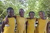 Quatre élèves de l’école St-Léon à Enugu, Juliet est la troisième depuis la gauche. (csi)