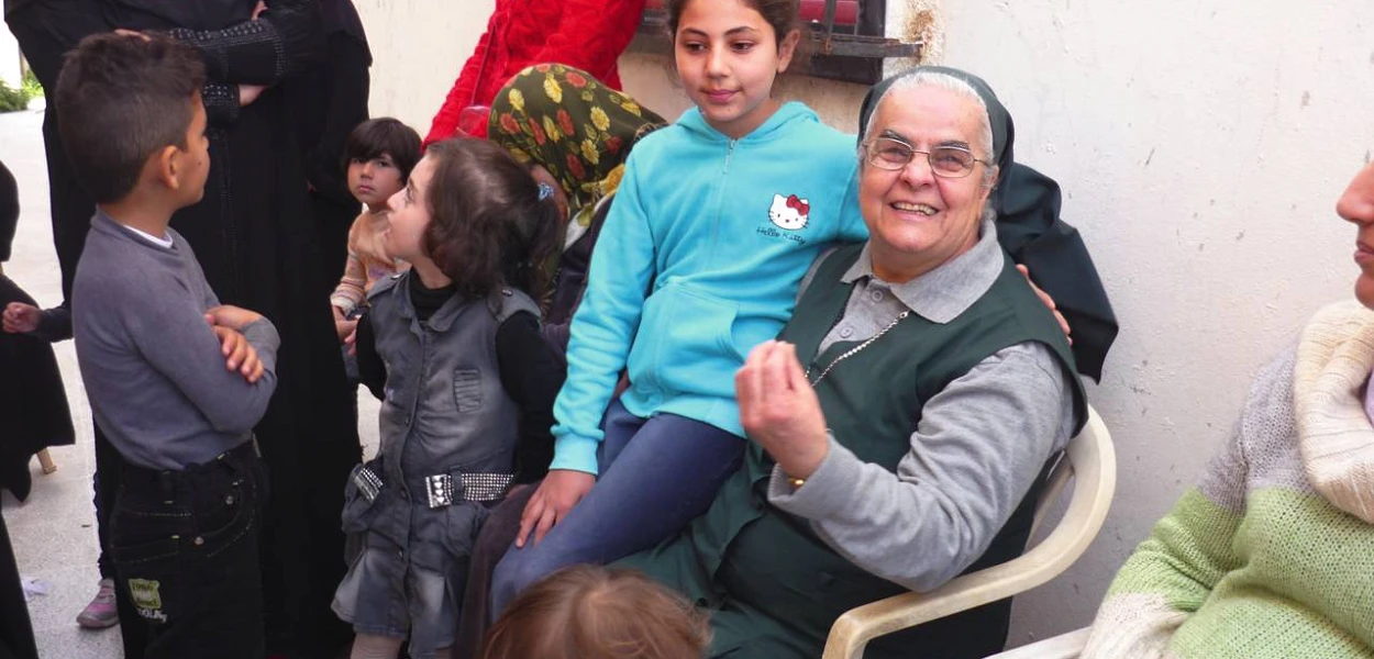 Depuis plusieurs années, sœur Marie-Rose s’occupe de ses compatriotes réfugiés. Elle a particulièrement à cœur les enfants. (csi)