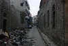 Homs : des rues entières sont détruites. Lentement, les habitants reviennent et commencent à faire de l’ordre. (csi)