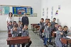 Homs : pour les réfugiés, l’école chrétienne financée par CSI est une raison qui les pousse au retour. La directrice d’école et l’évêque de l’Église orthodoxe grecque se réjouissent. (csi)