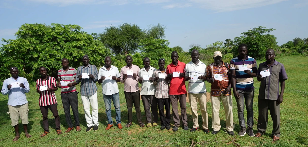 Les collaborateurs des équipes de libération au Soudan du Sud sont touchés par les cartes de solidarité. csi
