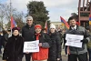 Des amis de CSI ainsi que le Dr Felix Kuhn, membre du conseil de fondation de CSI-Suisse, (au milieu) ont participé à la manifestation à Genève. csi