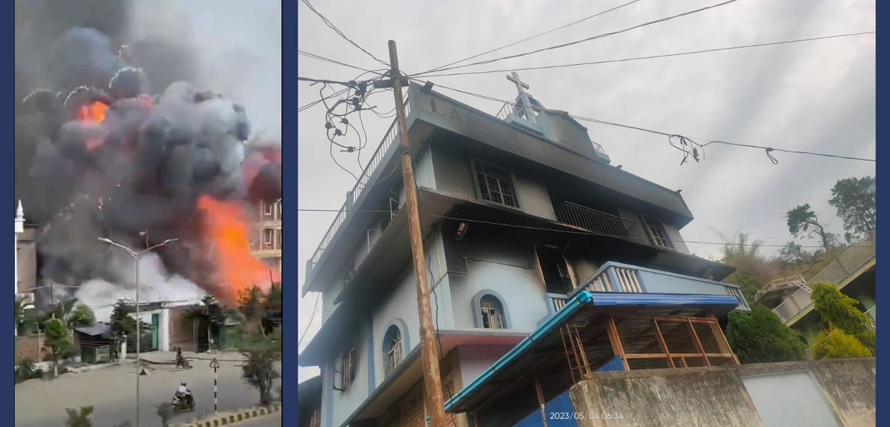 Un excès de violence au Manipur : des églises incendiées, des personnes déplacées. csi
