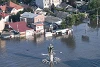 Überflutete Stadt Cherson